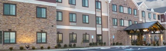 Exterior view of a modern multi-story residential building.