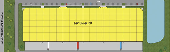 Building layout with labeled square footage.
